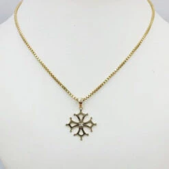 Pendentif Croix Occitane En Or 36 Pendentif Croix Occitane En Or -Vivalatina Boutiqe pendentifcroixoccitaneorjaune18caratsdiamant 1 Copy