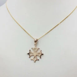 Pendentif Croix Occitane En Or 41 Pendentif Croix Occitane En Or -Vivalatina Boutiqe pendentifcroixoccitaneorrose18carats 5 Copy