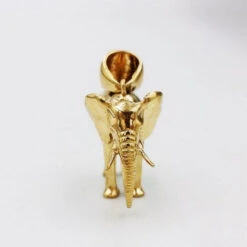 Collier Pendentif Élephant Or -Vivalatina Boutiqe pendentifelephantorjaune18carats 15