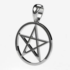 Pendentif Pentacle En Or -Vivalatina Boutiqe pendentifpentacleorblanc18carats