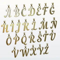 Pendentif Lettre Initiale En Or 18 Carats 14 Pendentif Lettre Initiale En Or 18 Carats -Vivalatina Boutiqe pendentifs lettre alphabet en or 18 carats 2 Copy